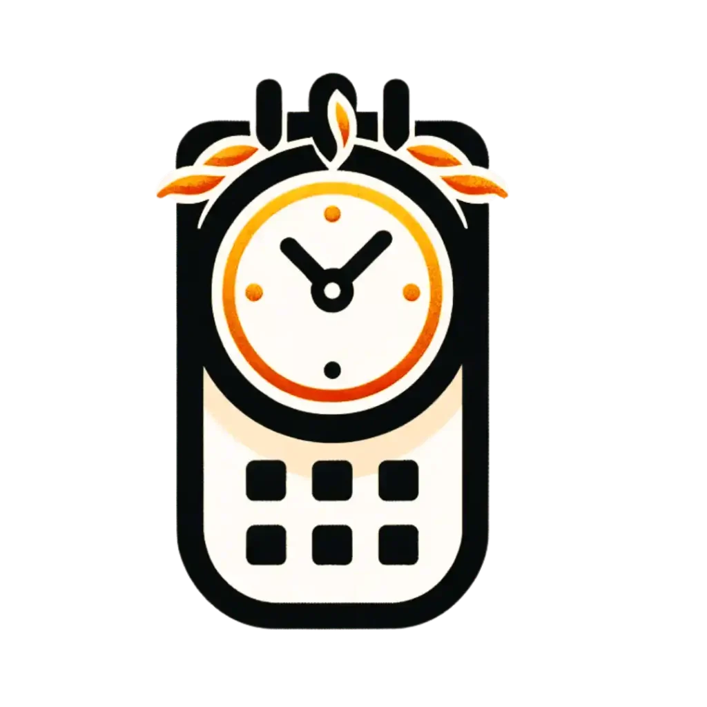 Icon of a clock and calendar representing a booking or appointment scheduling feature.
